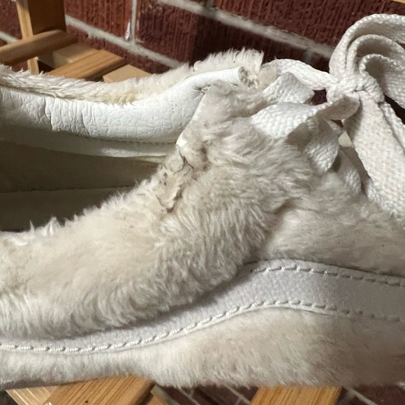 Cream colored fuzzy Vans! - Picture 8 of 10